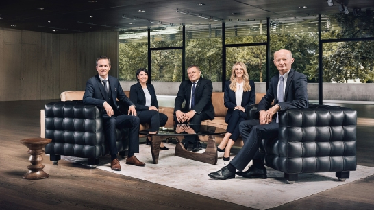 Management board Oberbank Seiter, Thiem, Hagenauer, Lehner, Gasselsberger